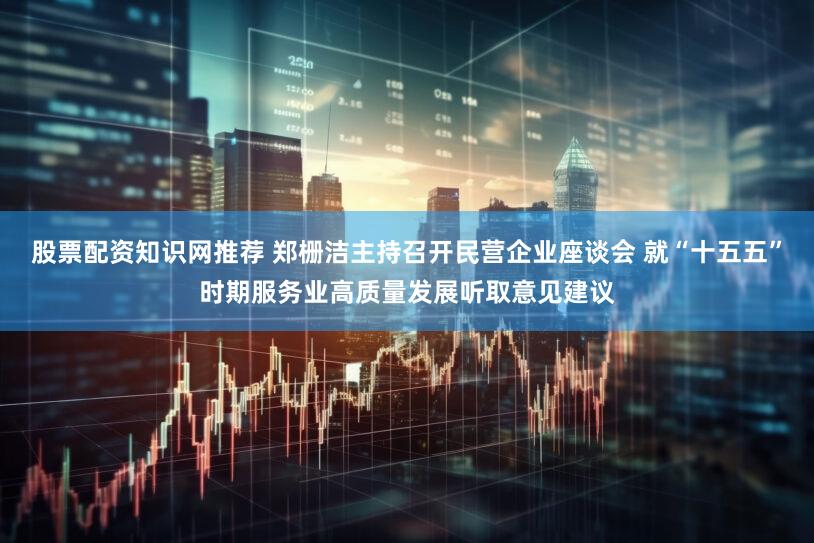 股票配资知识网推荐 郑栅洁主持召开民营企业座谈会 就“十五五”时期服务业高质量发展听取意见建议