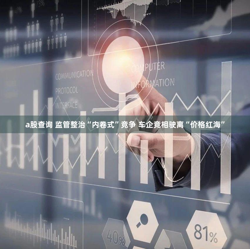 a股查询 监管整治“内卷式”竞争 车企竞相驶离“价格红海”