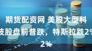期货配资网 美股大型科技股盘前普跌，特斯拉跌2%